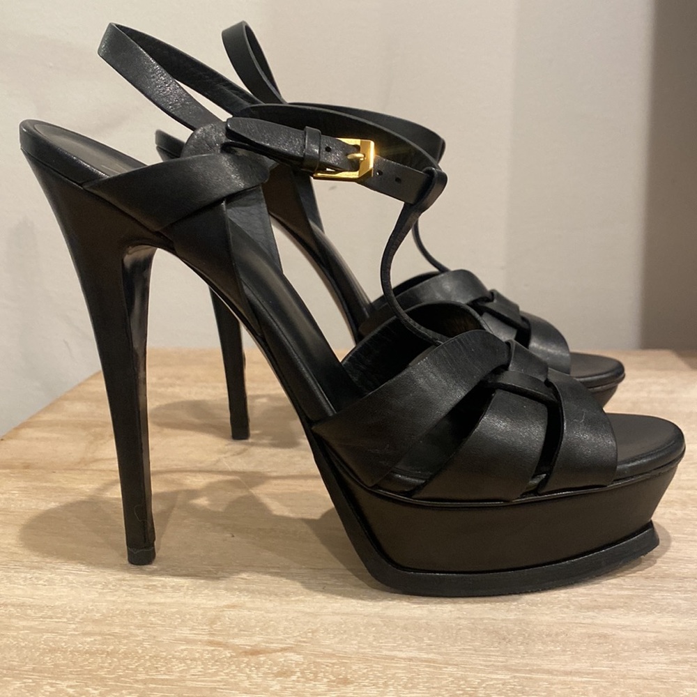 Yves Saint Laurent YSL Tribute leather black size 40